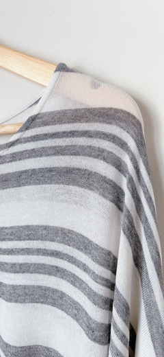 4334 Sweater Blanco/Gris T.U (3) - comprar online