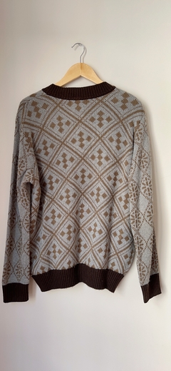 4119 Sweater Tascani Celeste/Choco T.L en internet