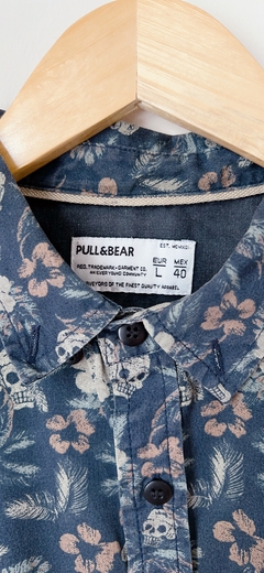 4307 Camisa Pull & Bear Azul T.L (H) - cazabreva