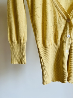 001992 Cardigan amarillo pastel T.U (1) - cazabreva