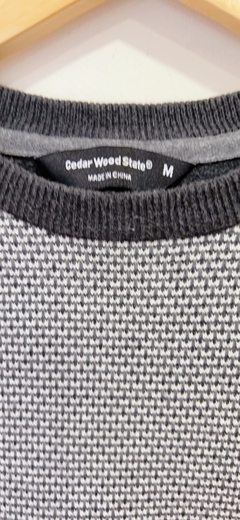 4203 Sweater Cedar Gris T.M - cazabreva