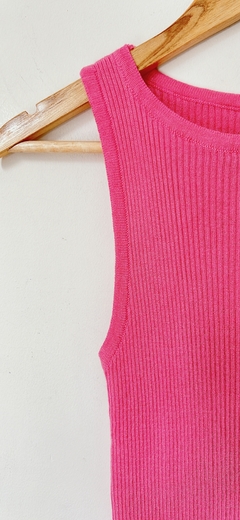 Art.5638 Musculosa tejida rosa TU (2/3) - comprar online