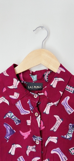 Art.5847 Camisa Las Pepas Bordó TL - comprar online