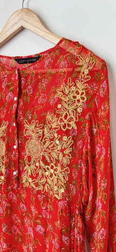 Art.6113 Vestido Zara Rojo TM amplio - comprar online