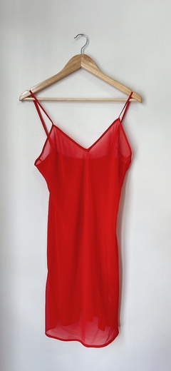 Art.6113 Vestido Zara Rojo TM amplio - cazabreva