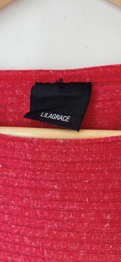 4715 Remerón Lila Grace Rojo/Negro T.U (3) - tienda online