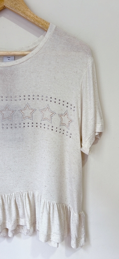 Art.6985 Remera Desiderata Beige TS amplio - comprar online