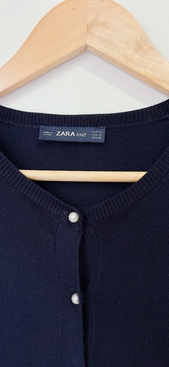 4778 Cardigan Zara Azul Marino T.M - cazabreva