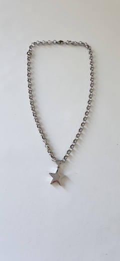 Art.6234 Collar plateado estrella
