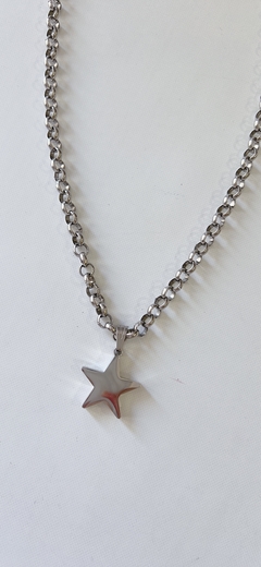 Art.6234 Collar plateado estrella - comprar online