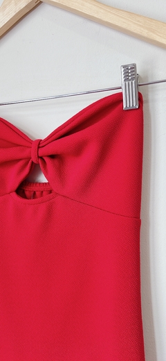 Art.6251 Vestido strapless Rojo TXS - comprar online