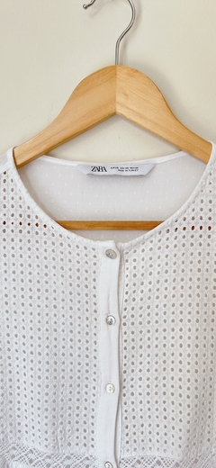 5336 Vestido Zara Blanco T.XS - comprar online