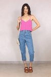 ALCINHA CROPPED LINHO PINK