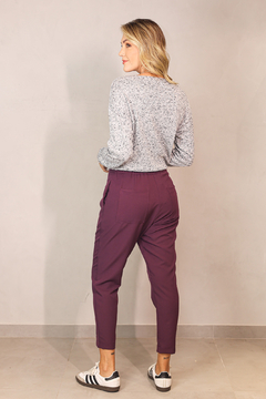 CALÇA TERNO TWILL ALBERGINE - comprar online