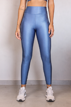 LEGGING RECORTES SHINE AZUL SKY - loja online