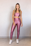 LEGGING RECORTES SHINE ROSA BATTOM