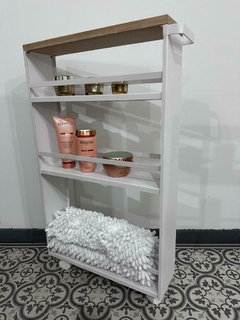 Carrito angosto Ferrara pleno blanco - Tienda de Soluciones