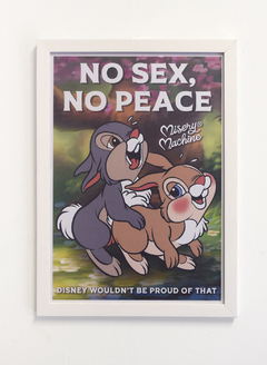 Quadro A4 "No sex, no peace" - comprar online