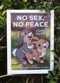 Quadro A4 "No sex, no peace"