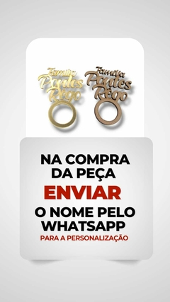 PRENDEDOR DE GUARDANAPO PERSONALIZADO-1 UNIDADE - comprar online