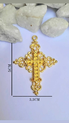 CRUCIFIXO 5CM STRASS - Gracy Aviamentos