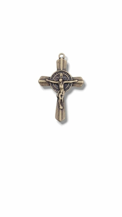 CRUCIFIXO SÃO BENTO OURO VELHO-5CM