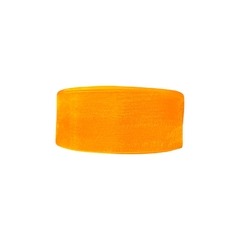 Fita organza 38mm LARANJA - 1 metro