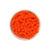 Mini pompom bolinha 10mm LARANJA - 50 unidades