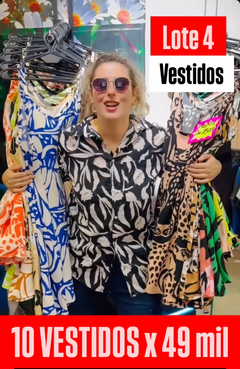 LOTE 4 VESTIDOS ($4.900 C/U)