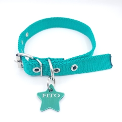 Chapita estrellita color verde+collar verde - comprar online