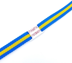 Chapita pasador para collares de 2cm de ancho + collar color Boca Juniors - comprar online