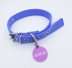 Chapita MaxiRoda de color lila - Medallas para Perros