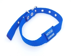 Chapita Pasador anodizado + collar 2cm azul - comprar online