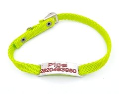 Chapita Superpop Gatos Pasador+collar 1 Cm Reforzado Verde Manzana - comprar online