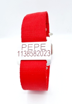 Chapita Perro Grande Para Collares De 4cm Ancho+collar Rojo en internet