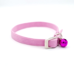 Collar Elastizado de Gatos rosa de 1cm de ancho - comprar online