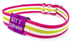 Chapitas Perros Pasador violeta+ Collar De 3cm BENETTON en internet
