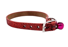 Collar De 1 Cm de ancho para gatos o perros pequeños Brillante ROJO - comprar online