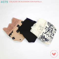 VI4079-Colaless de algodon con puntilla - comprar online