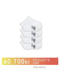 FL60T00B-PACK X12 unidades (DOCENA), VARON/ Soquete Liso color blanco Talle 00