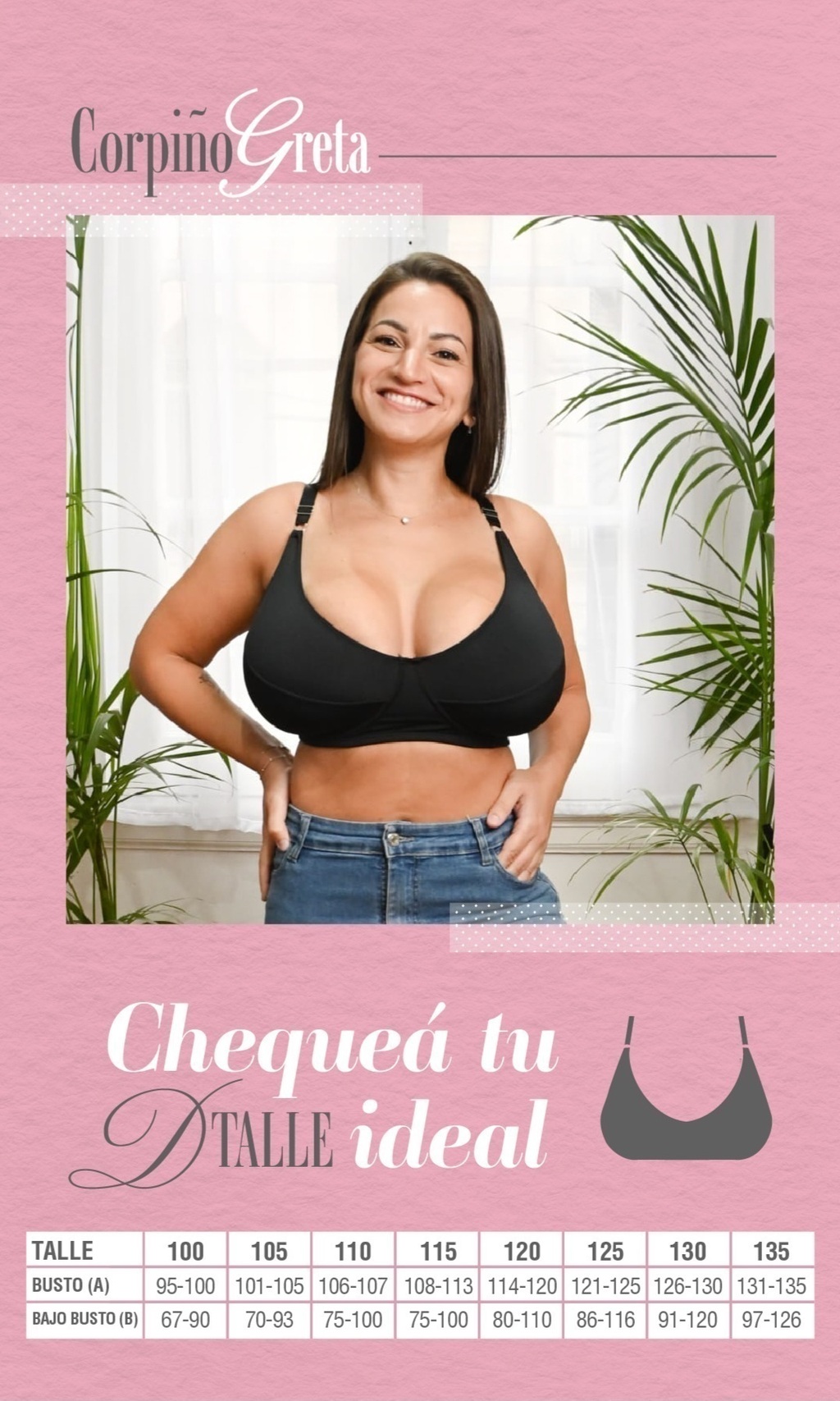 Talla 120 de corpiño sale