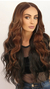 Imagem do Peruca Front Lace Wig BODE - 65cm -Human Hair Blend - 1b red