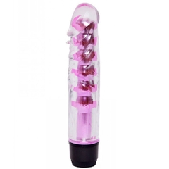 Vibrador com Capa Lisa Transparente em Jelly Multivelocidade - comprar online