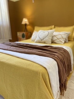 Jogo de Cama Queen amarelo Nossa Bossa (2.40x2.60)