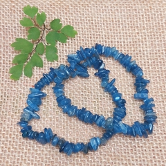 Pulseira de Cascalho Cianita Azul