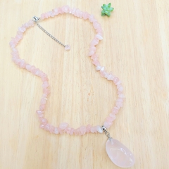 Choker De Quartzo Rosa - Despertar Ateliê