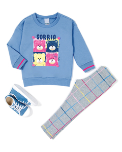 CONJUNTO MOLETOM URSINHO MALWEE KIDS