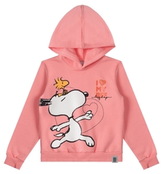 BLUSÃO SNOOPY® MOLETOM FLANELADO MENINA MALWEE