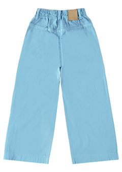 CALÇA INFANTIL MENINA PANTALONA EM SARJA COM ELASTANO MALWEE KIDS AZUL - comprar online