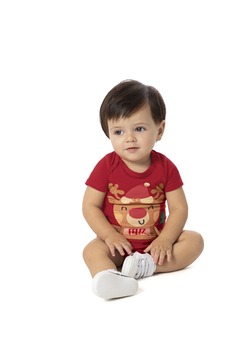 BODY BEBÊ ESTAMPA UNISSEX EM ALGODÃO MALWEE KIDS VERMELHO - comprar online